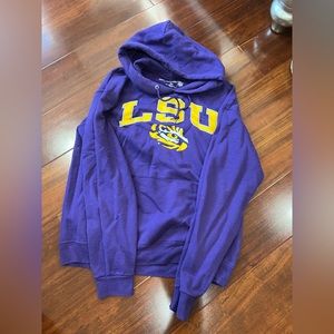 Size medium LSU purple hoodie